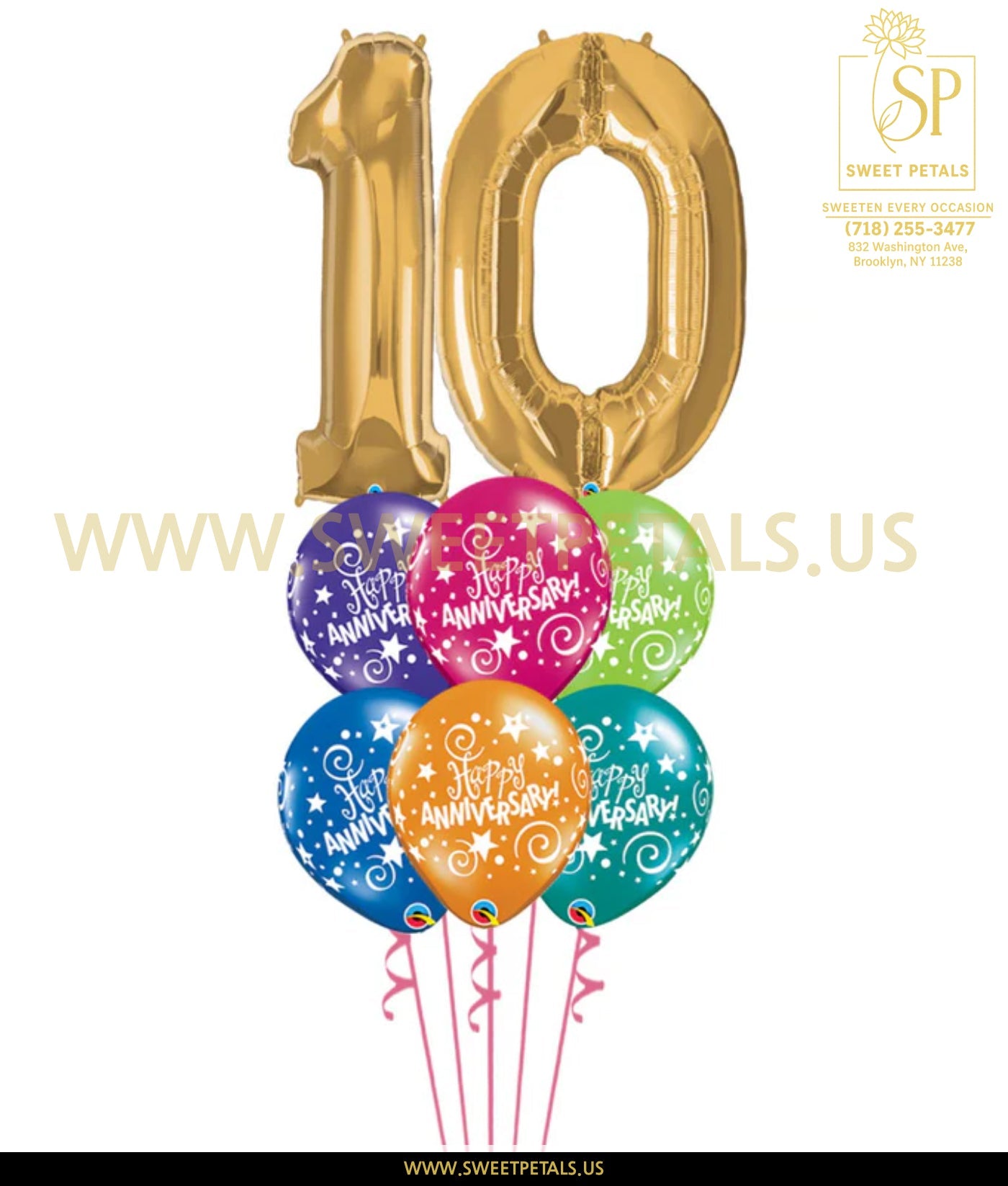 Any Two Digit Anniversary Balloons