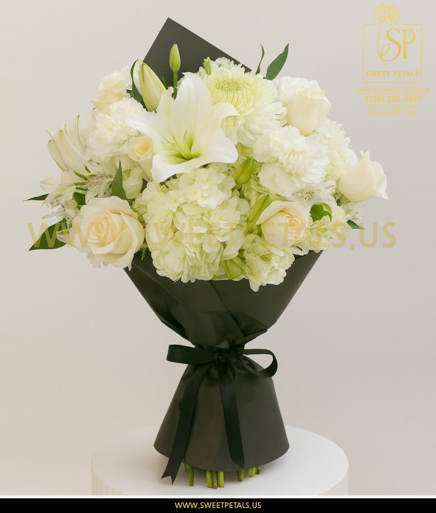Elegant White Grace Bouquet