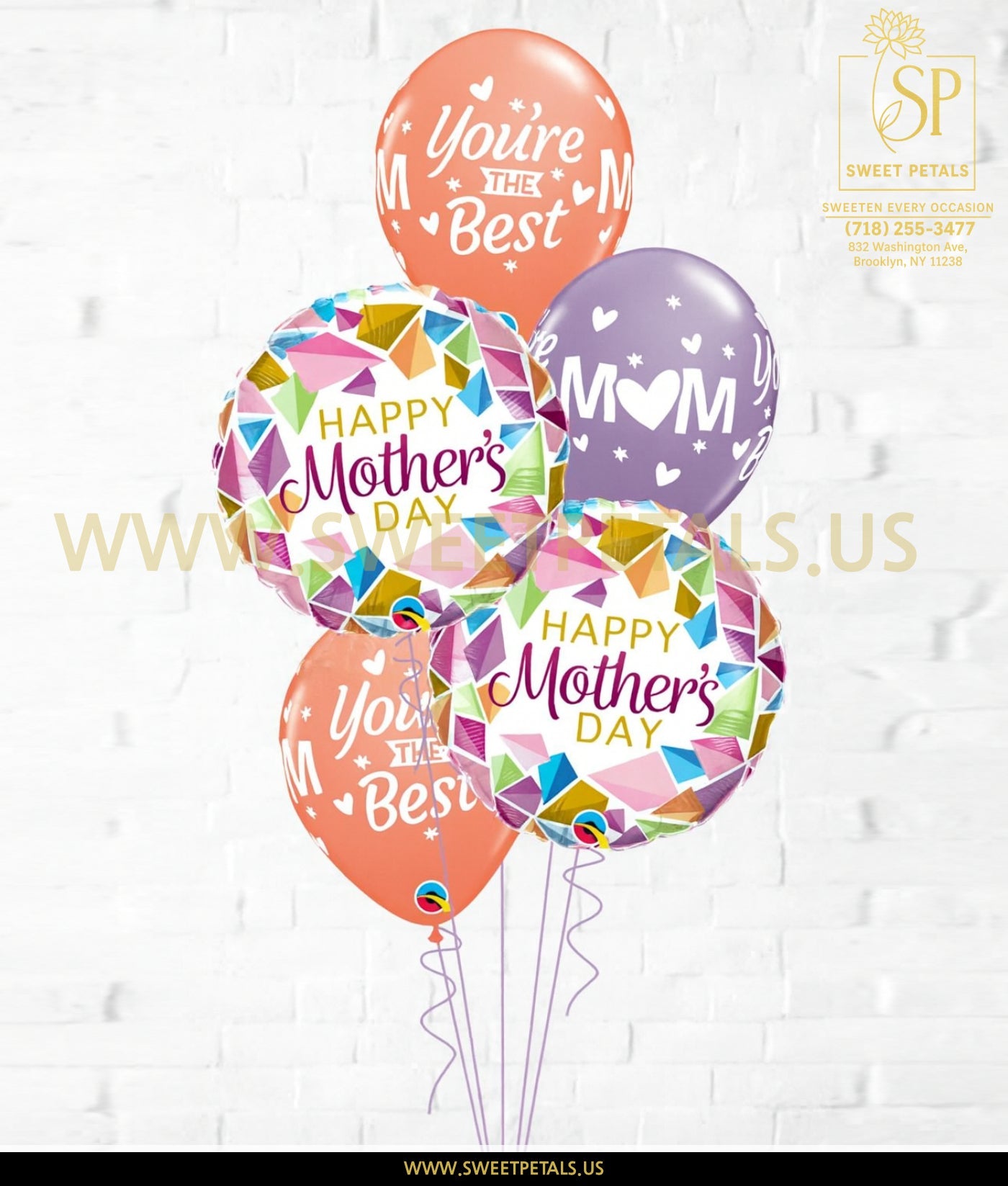 Mother's Day Colorful Gems Balloon Bouquet