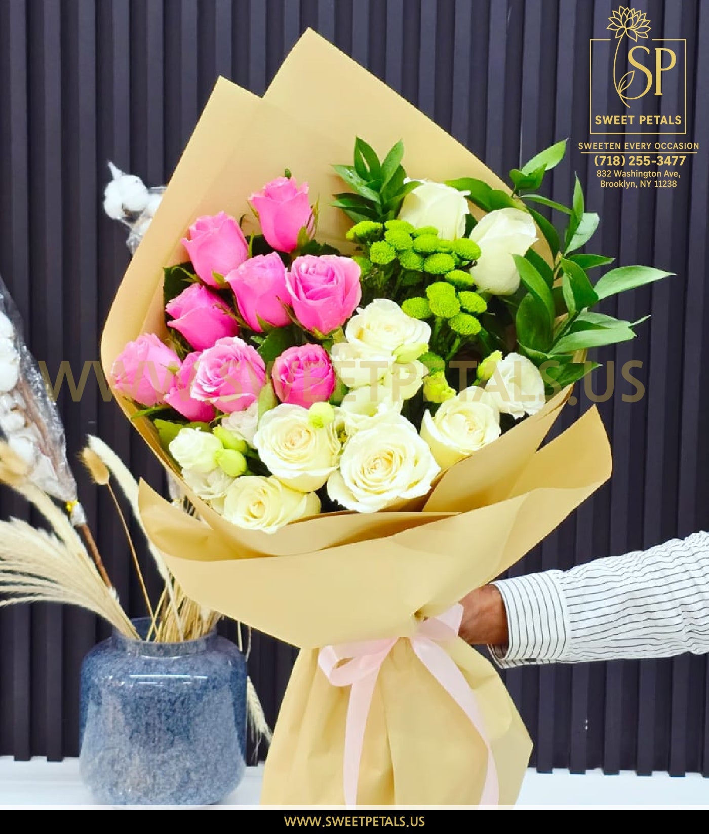 Pink & White Elegance Bouquet