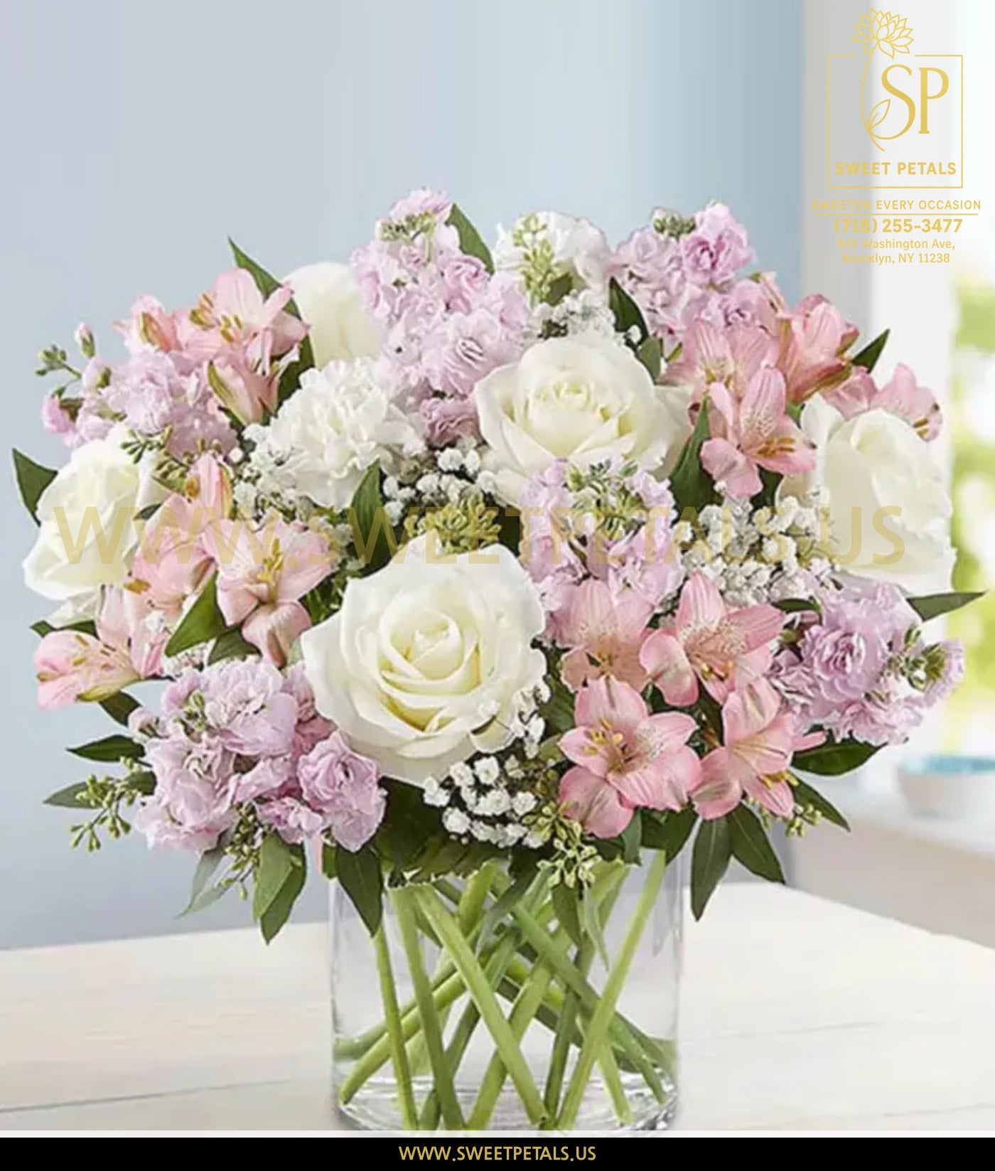Pink and White Flower Arrangement
