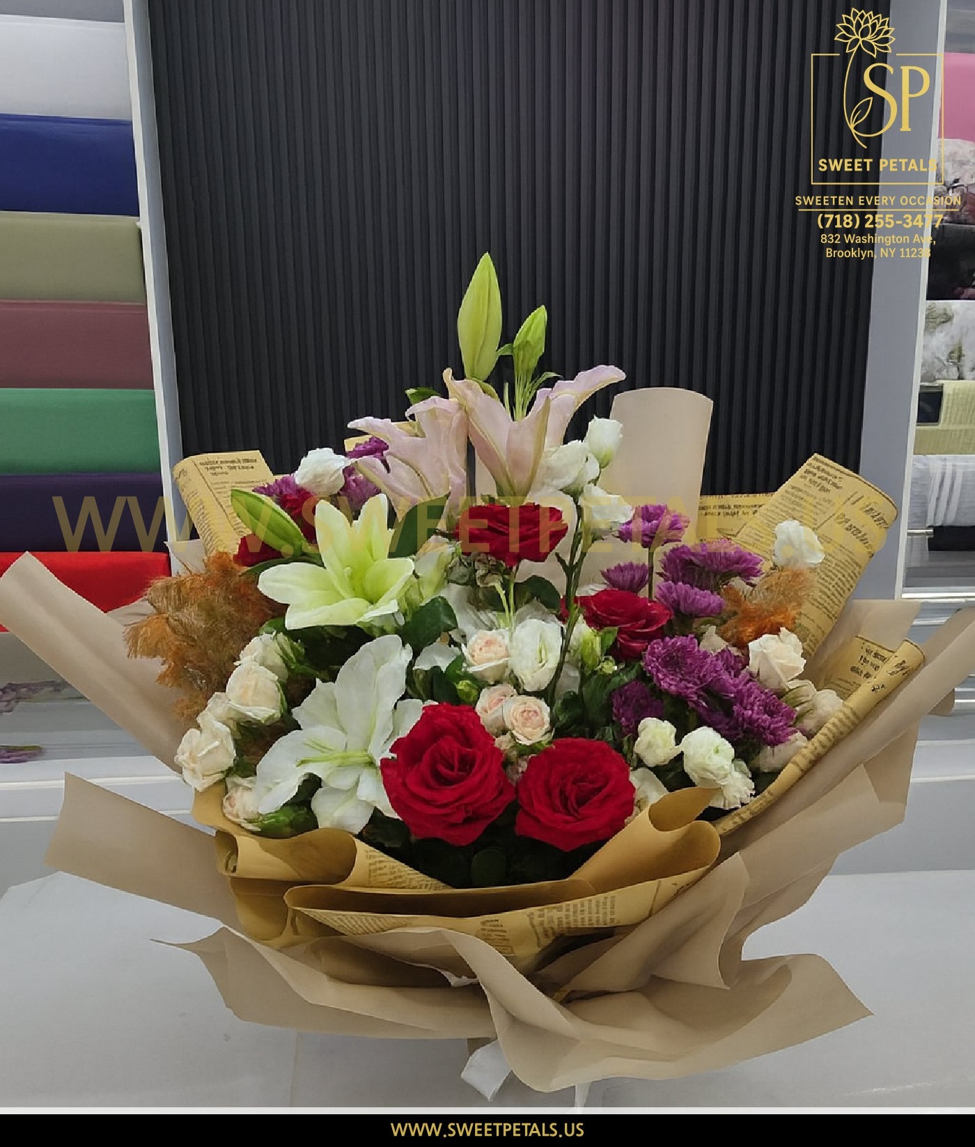 Vintage Charm Mixed Bloom Bouquet