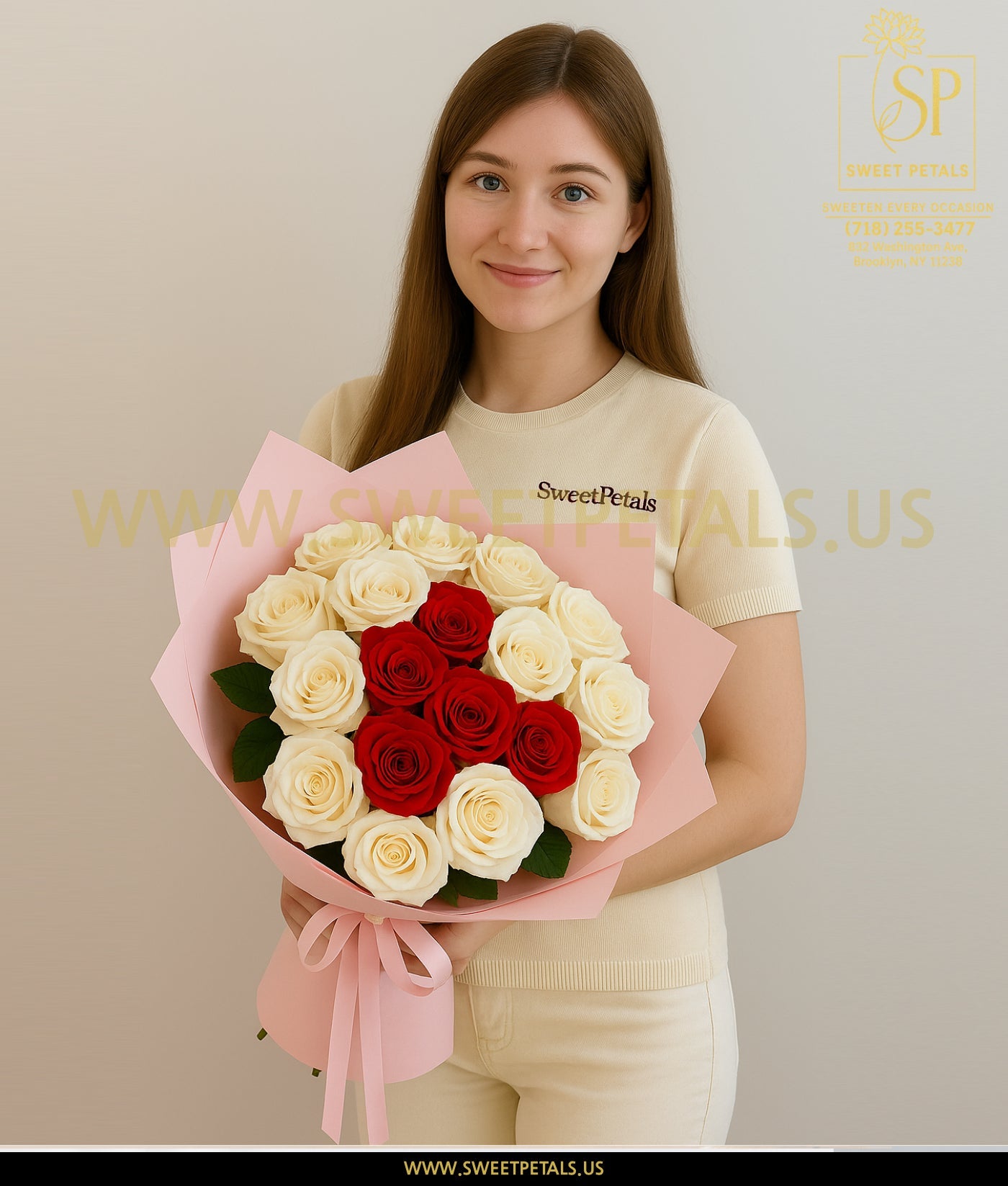 Blush Heart Charm Bouquet