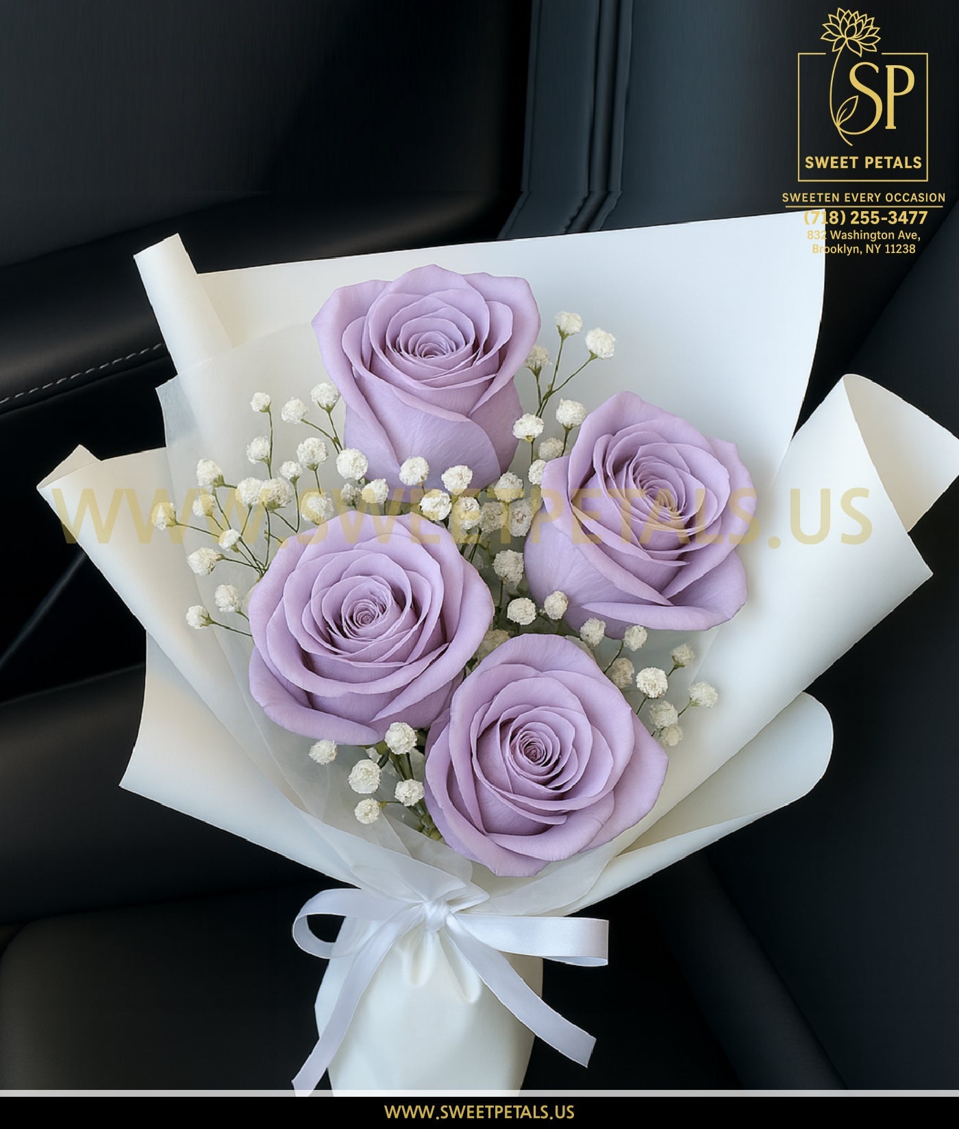 Lavender Elegance Rose Bouquet