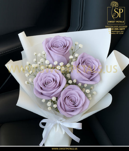 Lavender Elegance Rose Bouquet
