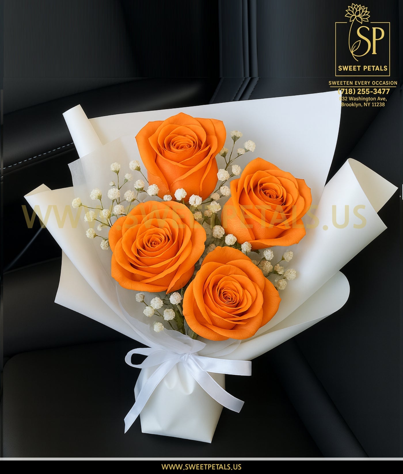 Radiant Orange Charm Bouquet