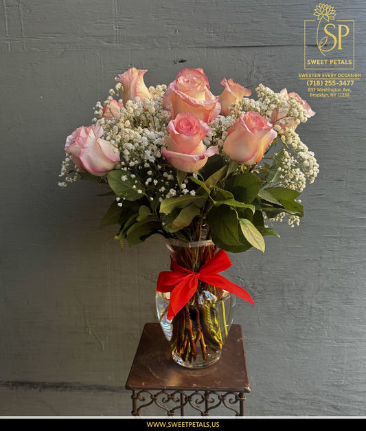 Roses In Vase By SweetPetals