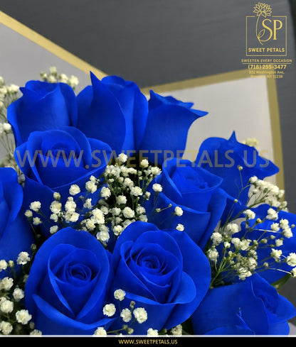 Royal Blue Roses Bouquet